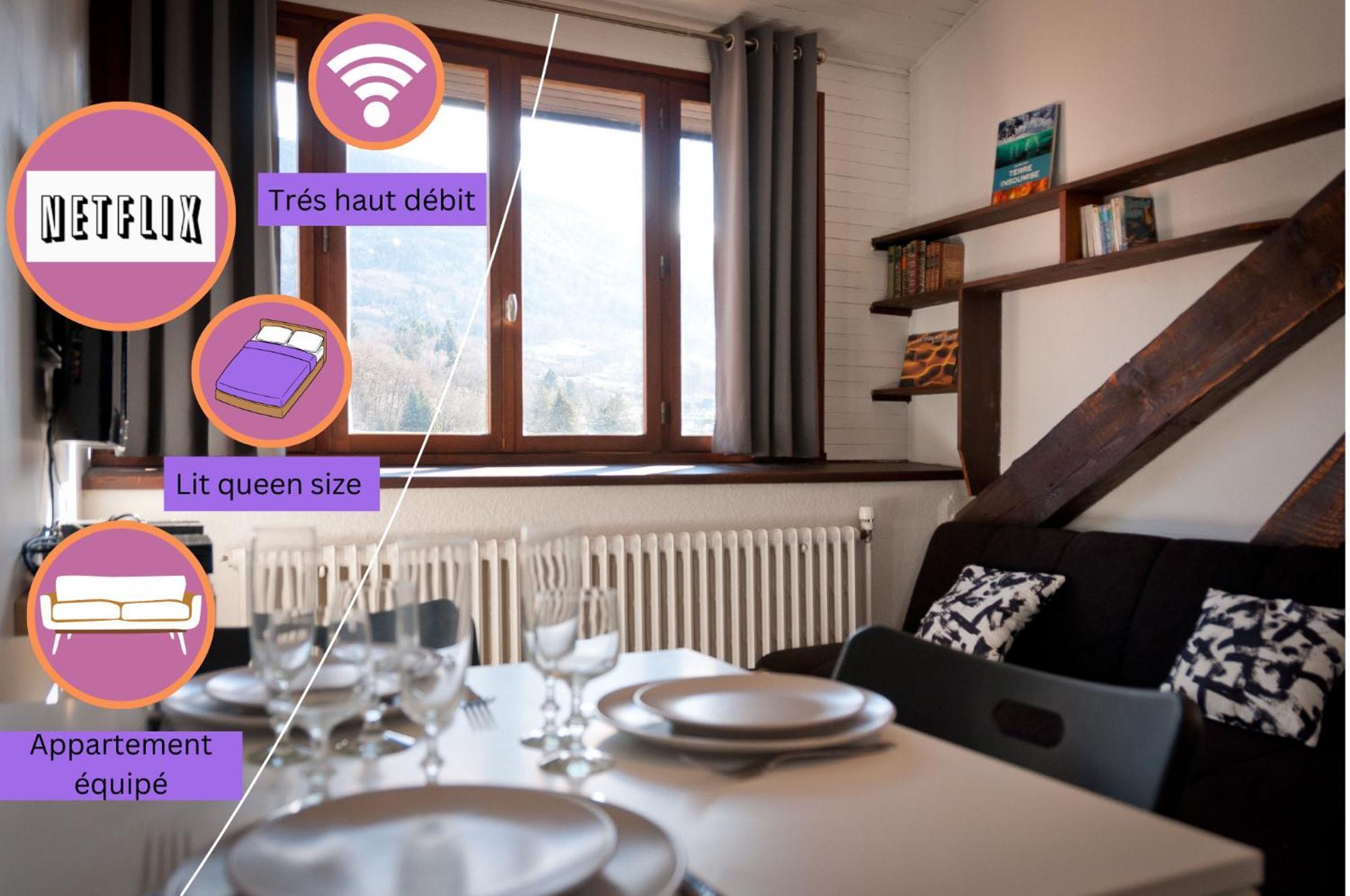 Le T2 Douillet D'Uriage - Residence Le Louvre - Cure Thermale Uriage- Proche Chamrousse - Jusqu'A 3 Personnes - Region Agreable En Toute Saison Vaulnaveys-le-Haut Esterno foto
