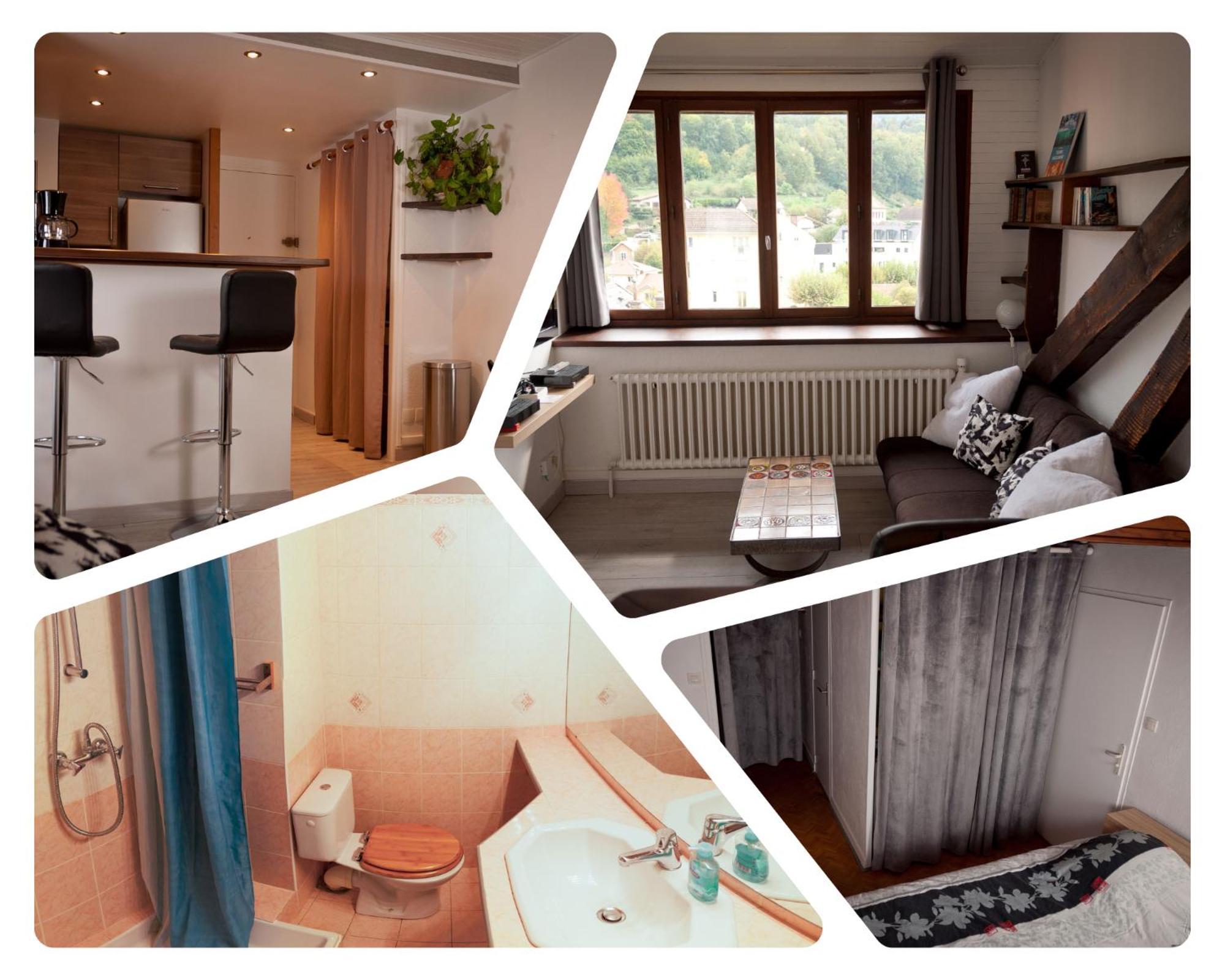 Le T2 Douillet D'Uriage - Residence Le Louvre - Cure Thermale Uriage- Proche Chamrousse - Jusqu'A 3 Personnes - Region Agreable En Toute Saison Vaulnaveys-le-Haut Esterno foto