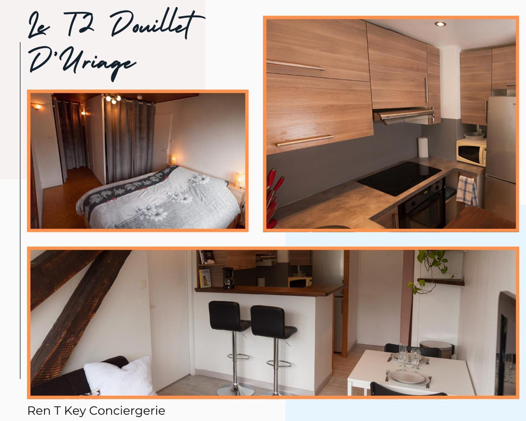 Le T2 Douillet D'Uriage - Residence Le Louvre - Cure Thermale Uriage- Proche Chamrousse - Jusqu'A 3 Personnes - Region Agreable En Toute Saison Vaulnaveys-le-Haut Esterno foto